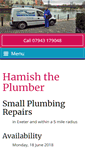 Mobile Screenshot of hamish-the-plumber.com